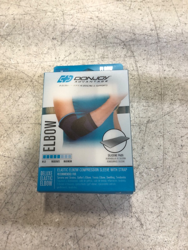 Photo 2 of DonJoy Advantage DA161ES02-TAN-M Deluxe Elastic Elbow for Sprains, Strains, Golfer's and Tennis Elbow, Swelling, Tan, Medium 9", 10.5" Medium 9-10.5"