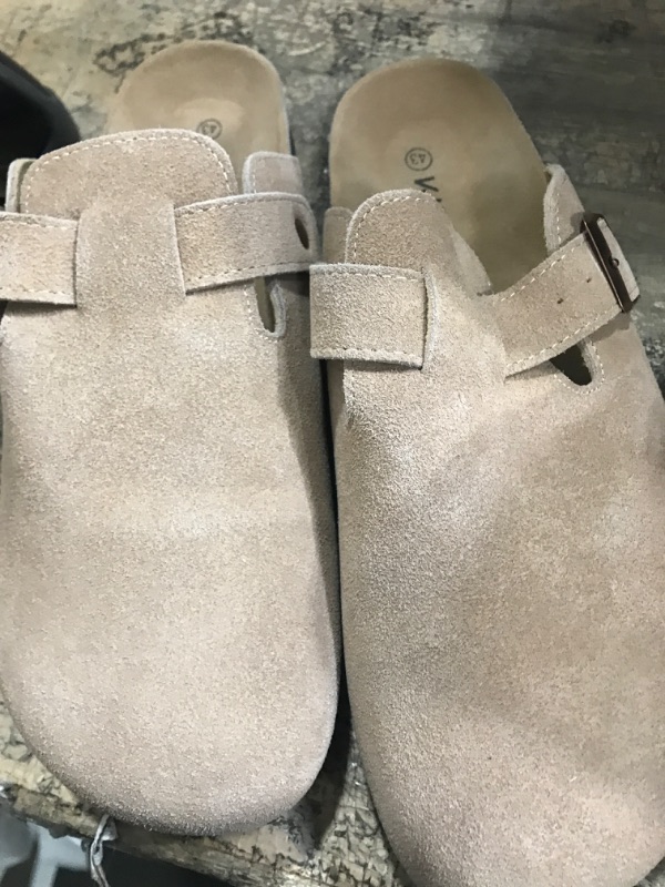 Photo 2 of KIDMI Women's Suede Clogs Leather Mules Cork Footbed Sandals Potato Shoes with Arch Support
SIZE 43