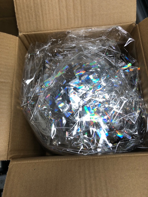 Photo 2 of 8 Inch Disco Ball Pinata Small Mirror Ball Pinata Disco Wedding Pinata with Blindfold and Confetti for Kids Adults Christmas Disco Party Decorations Game