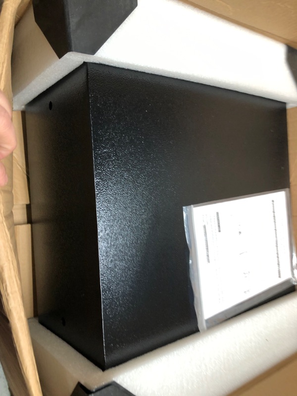 Photo 1 of 1.2 cu ft Fireproof Safe Box with Automatical Lock, Anti-Theft Hotel-Style Safe with Backlight Keypad and Spare Keys, Personal Document Safe for Laptop Cash Jewelry Medicines Documents 1.20 cu ft