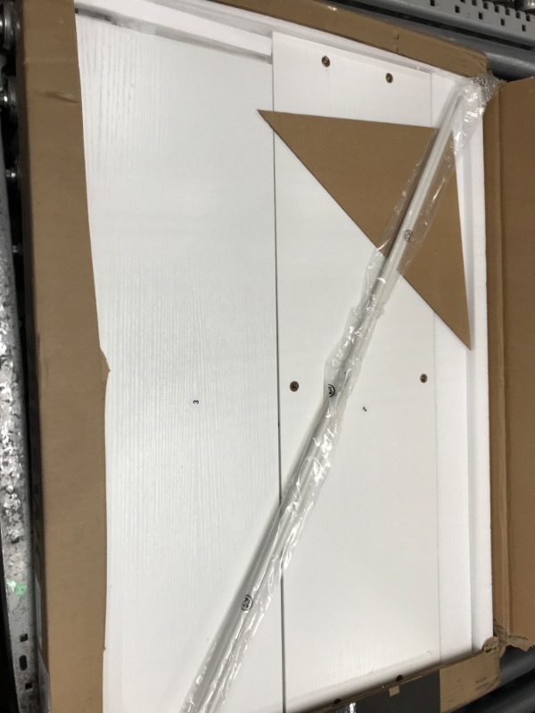 Photo 1 of Huuger L Shaped Desk, 39 Inches Computer Desk with Reversible Storage Shelves, Gaming Desk, Corner Desk Home Office Desks, Writing Desk Study Desk with Metal Frame, White White 39 inch