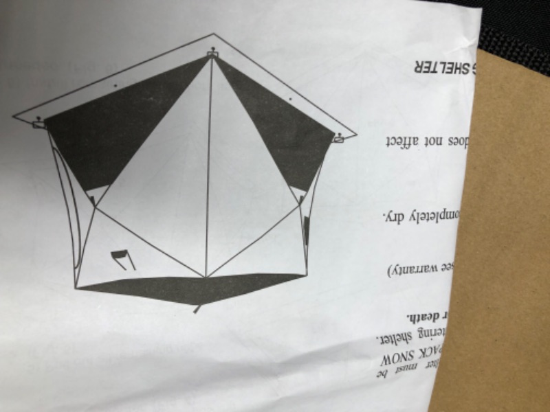 Photo 2 of ***READ NOTES***HUNT MONSTER 300/600D Insulated Ice Fishing Shelter 2-6 Person Bag 2 Person Insulated