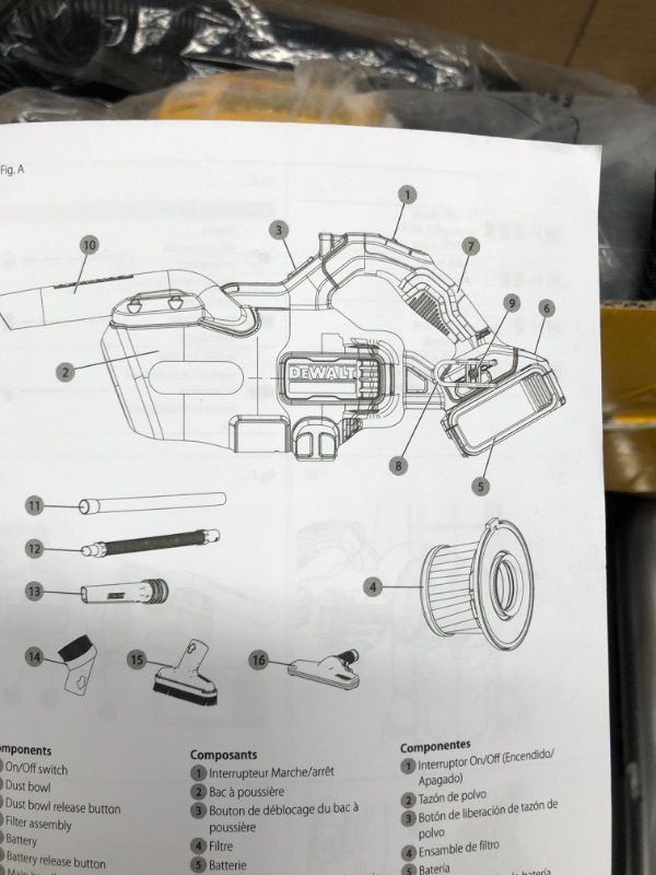 Photo 1 of Cordless dry hand vacuum