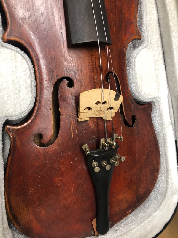 Photo 2 of 4/4 Solid Maple Wood Handmade Violin Dreamer D10 ?Hand-Varnish?Kit w/Case, Bow, Shoulder Rest, String, Rosin and Tuner