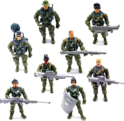 Photo 1 of Action Figures Army Men Soldiers Toys 6 Pack Military Toy