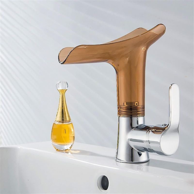 Photo 1 of  Transparent Basin Faucet, Hot and Cold Double Control, Waterfall Type Water, 