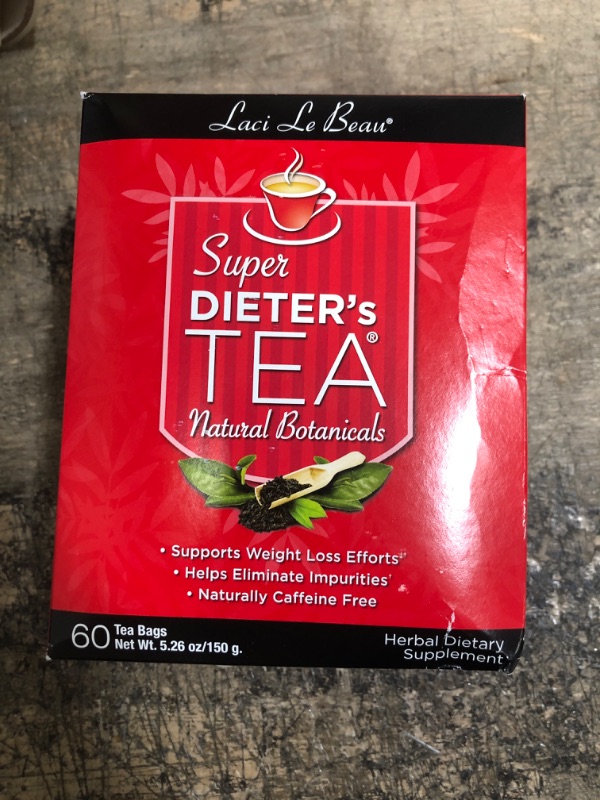 Photo 2 of *5/31/2025* Laci Le Beau Super Dieter's Tea, All Natural Botanicals, 60 Count Box (Pack of 2) 60 Count (Pack of 2)