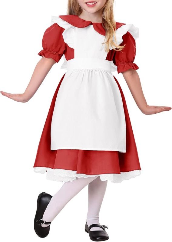 Photo 1 of rrhss Alice in Wonderland Kids Deluxe Alice Dress Girls Halloween Costume 5-14 Years