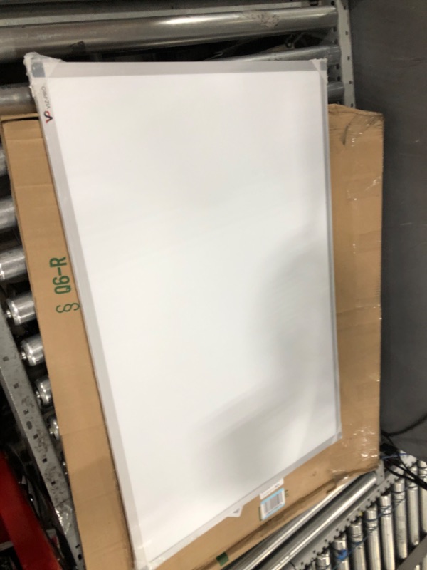 Photo 2 of VIZ-PRO Magnetic Dry Erase Board, 36 X 24 Inches, Silver Aluminium Frame