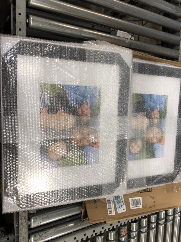 Photo 3 of 2 PACK: Malden 16x20 Matted Picture Frame - Made to Display Pictures 11x14 with Mat, or 16x20 without Mat -Black Black Made to Display Pictures 11x14 with Mat, or 16x20 without Mat