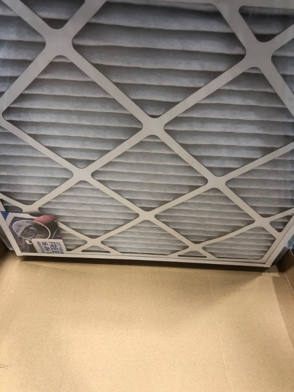 Photo 2 of 20" X 20" Return Air Filter Grille - Filter Included - Easy Plastic Tabs for Removable Face/Door - HVAC VENT DUCT COVER - White [Outer Dimensions: 22 5/8"w X 22 5/8"h] 20 X 20