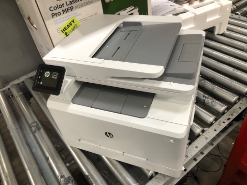 Photo 2 of HP Color LaserJet Pro M283fdw Wireless All-in-One Laser Printer, Remote Mobile Print, Scan & Copy, Duplex Printing, Works with Alexa (7KW75A), White