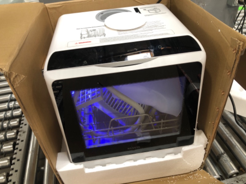 Photo 1 of **SEE NOTES**Portable Countertop Dishwashers, NOVETE Compact Dishwashers with 5 L Built-in Water Tank & Inlet Hose, 5 Washing Programs, Baby Care, Air-Dry Function and LED Light for Small Apartments, Dorms and RVs 950 Watts