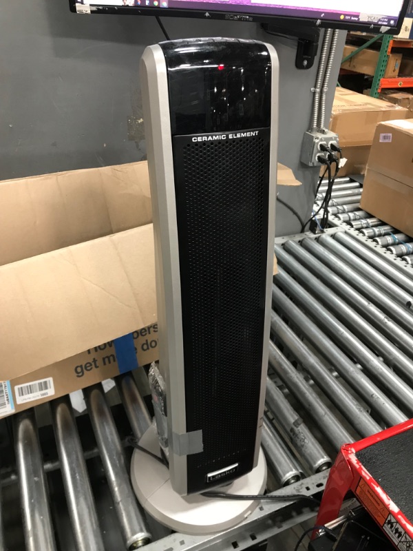 Photo 2 of **SEE NOTES**Lasko 29" 1500W Electric Digital Ceramic Tower Space Heater with Remote, Black, 5586, New
