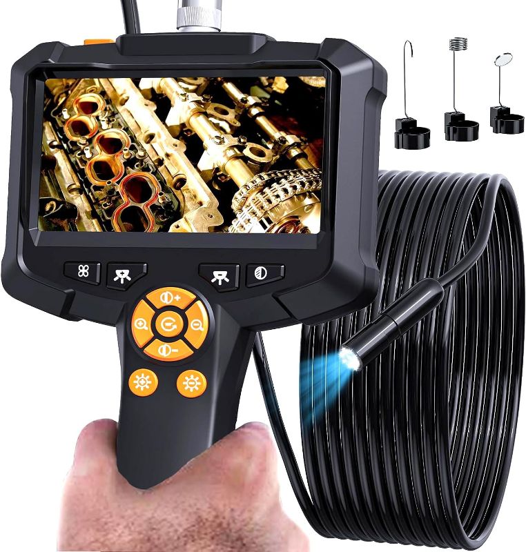 Photo 1 of Daxiongmao Borescope, 4.3" Endoscope Camera with Light, IP67 Waterproof Endoscope, 1080 HD Inspection Camera, Borescope Camera with Light, Snake Camera, 16.5ft Endoscope Camera, Gadgets for Men