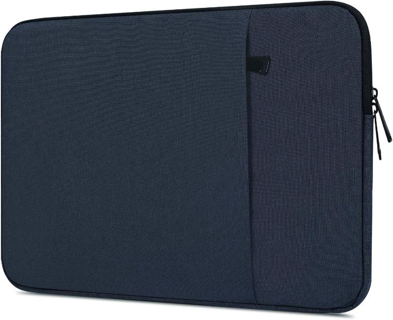 Photo 1 of 14 inch Waterpoof Laptop Sleeve Case for Dell XPS 15, Insprion 14, Latitude 14, Lenovo Flex 5 14, ideapad 14, HP Chromebook 14, ASUS Vivobook 14, HP Acer Lenovo Dell 14 inch Computer Carrying Bag 14-15 Inch Navy Blue