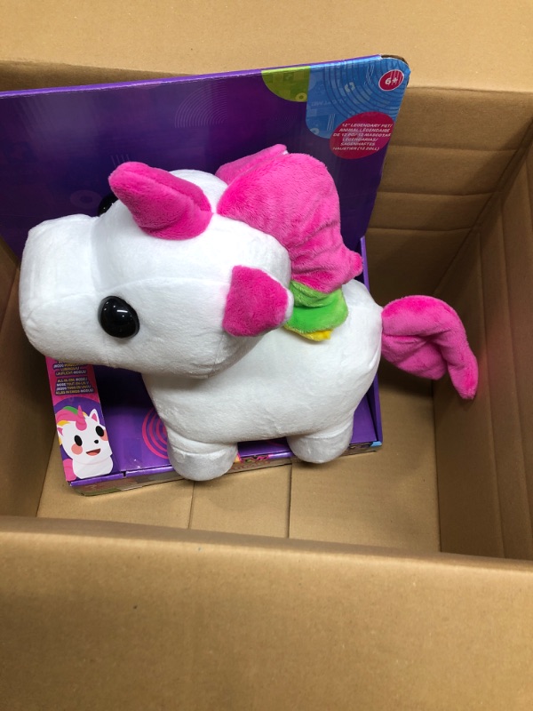 Photo 2 of Adopt Me! Neon Unicorn 12-Inch Light-Up Plush - Soft and Cuddly - Three Light-Up Modes - Directly from The #1 Game, Toys for Kids - Ages 6+