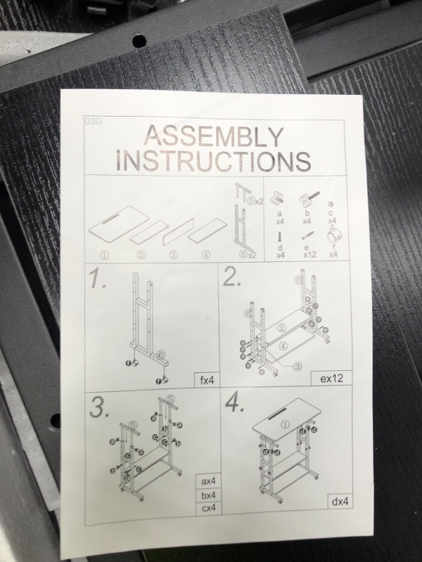 Photo 3 of Small Standing Desk Adjustable Height, Mobile Stand Up Desk with Wheels, 32 Inch Portable Rolling Desk Small Computer Desk, Portable Laptop Desk Standing Table Sit Stand Home Office Desks Black