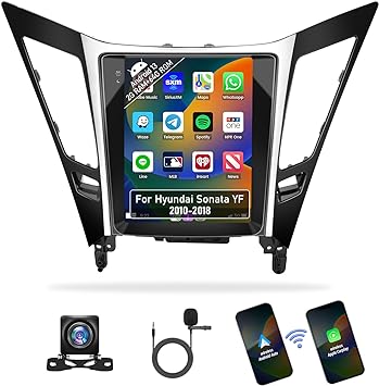 Photo 1 of [2+64G]Android 13 Car Stereo for Hyundai Sonata YF 2010-2018 with Wireless Apple Carplay&Android Auto,9.7 Inch Touch Screen Car Radio with Bluetooth FM/RDS WiFi GPS SWC HiFi Dual USB+AHD Backup Camera
