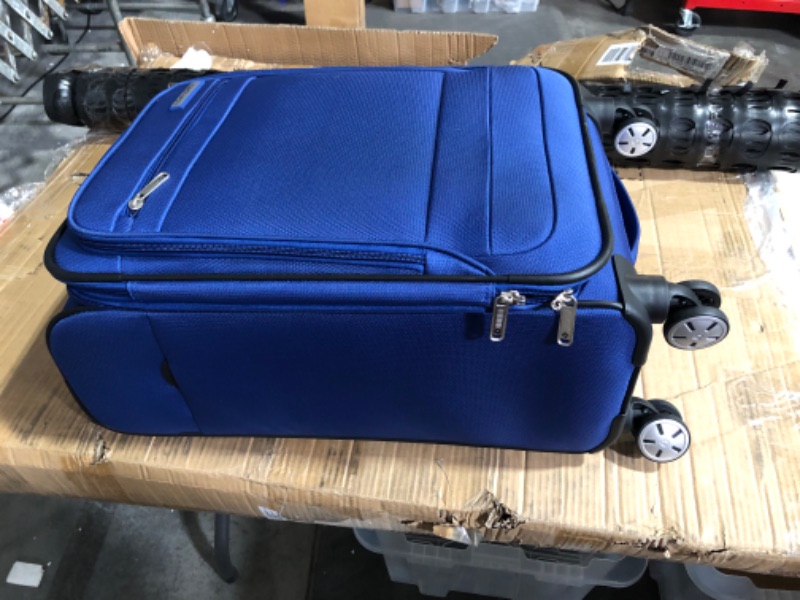 Photo 3 of ***NOT A 2 PIECE SET - ONLY A SINGLE 20" LUGGAGE PIECE IS INCLUDED***
Samsonite Aspire DLX Softside Expandable Luggage with Spinner Wheels, 20", Carry On, Blue Depth