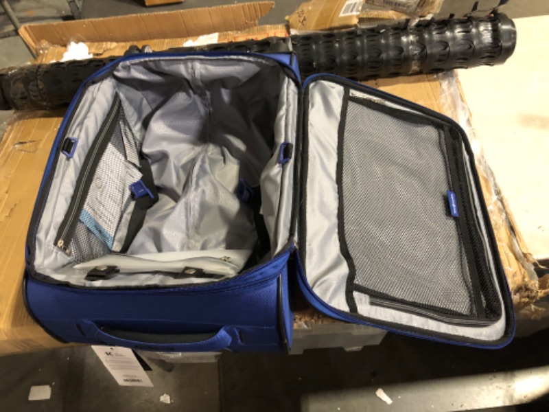 Photo 4 of ***NOT A 2 PIECE SET - ONLY A SINGLE 20" LUGGAGE PIECE IS INCLUDED***
Samsonite Aspire DLX Softside Expandable Luggage with Spinner Wheels, 20", Carry On, Blue Depth