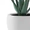 Photo 1 of 20 in. W Round Lightweight Pure White Concrete Metal Planter Pots, Seamless with Drainage Hole for Home and Garden
