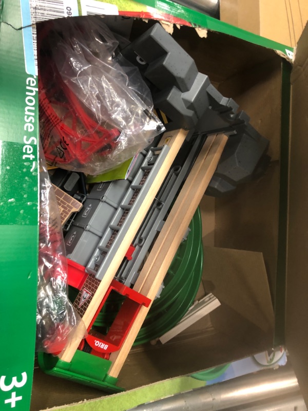 Photo 2 of **NONREFUNDABLE**FOR PARTS OR REPAIR**SEE NOTES**
BRIO World - 33887 Lift & Load Warehouse Set | 32 Piece Train Toy with Accessories and Wooden Tracks for Kids Ages 3 and Up