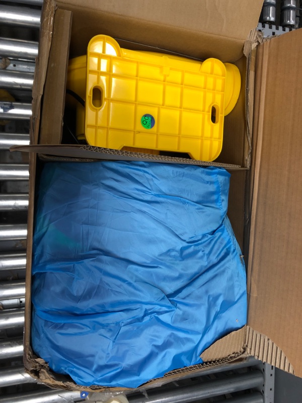 Photo 1 of WELLFUNTIME Inflatable Bounce House with Blower, Jumping Castle Slide, Kids Bouncer with Ball Pit, Basketball Rim, Dart Target Game