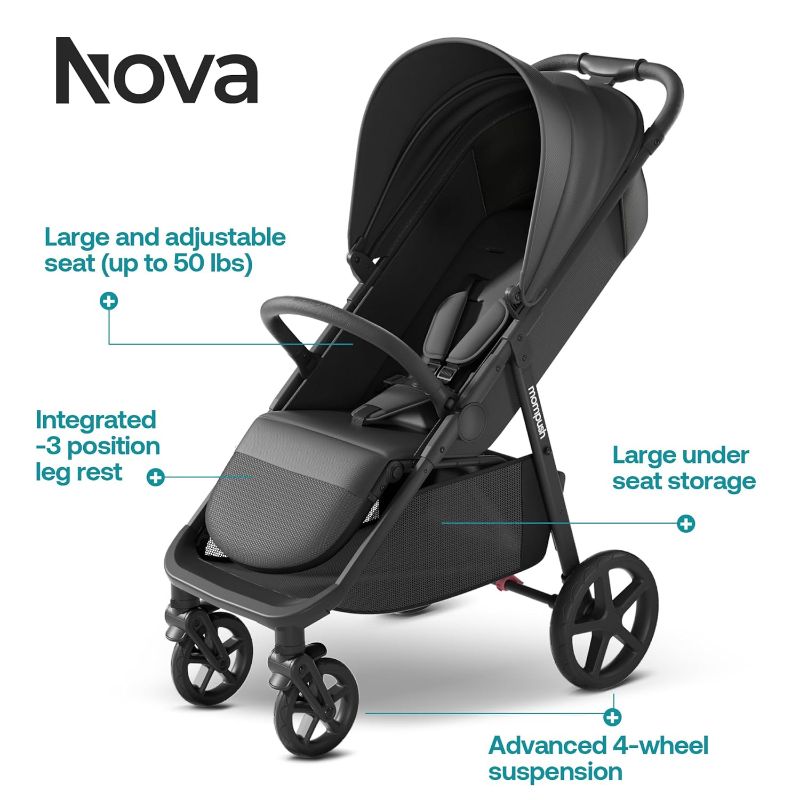 Photo 1 of ******UNKNOWN IF COMPLETE****
Mompush Nova Baby Stroller, Spacious Seat & Lie-Flat Mode, Toddler Stroller with Large UPF 50+ Canopy, Compact Folding with One Hand, Infant Stroller for Birth to 50 LB
