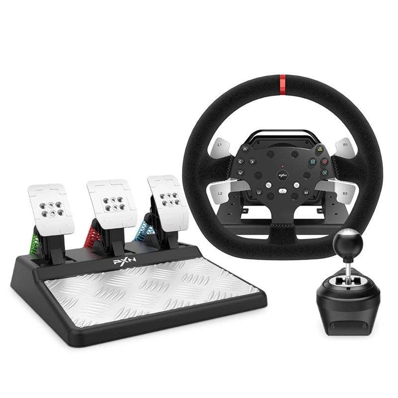 Photo 1 of *****UNABLE TO TEST*********
PXN Force Feedback PC Racing Wheel, 270/900 Degree V10 Driving Gaming Steering Wheel with 3 Pedals and 6+1 Shifter for Windows PC, PS4, Computer, Multi-Platform, Plug and Play
