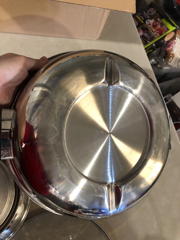 Photo 4 of ***PARTS ONLY/NON-RETURNABLE*DAMAGED*FRONT DISPLAY IS CRACKED** WILL NOT POWEWR ON***
Aroma Housewares ASP-610 Dual-Sided Shabu Hot Pot, 5Qt, Stainless Steel 