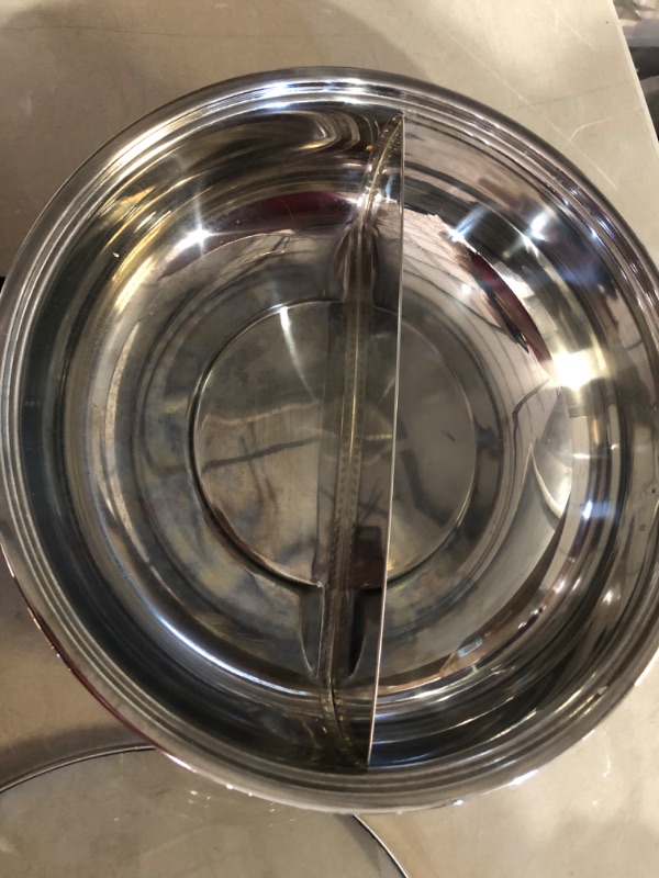 Photo 3 of ***PARTS ONLY/NON-RETURNABLE*DAMAGED*FRONT DISPLAY IS CRACKED** WILL NOT POWEWR ON***
Aroma Housewares ASP-610 Dual-Sided Shabu Hot Pot, 5Qt, Stainless Steel 