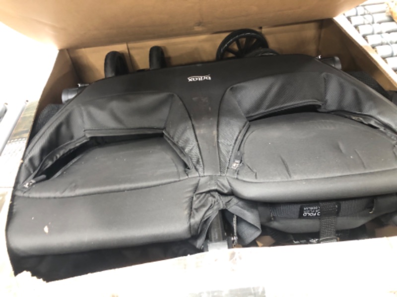 Photo 1 of Britax B-Lively Double Stroller, Raven - Quick Self Standing Fold, Adjustable Handlebar, All Wheel Suspension Double Raven