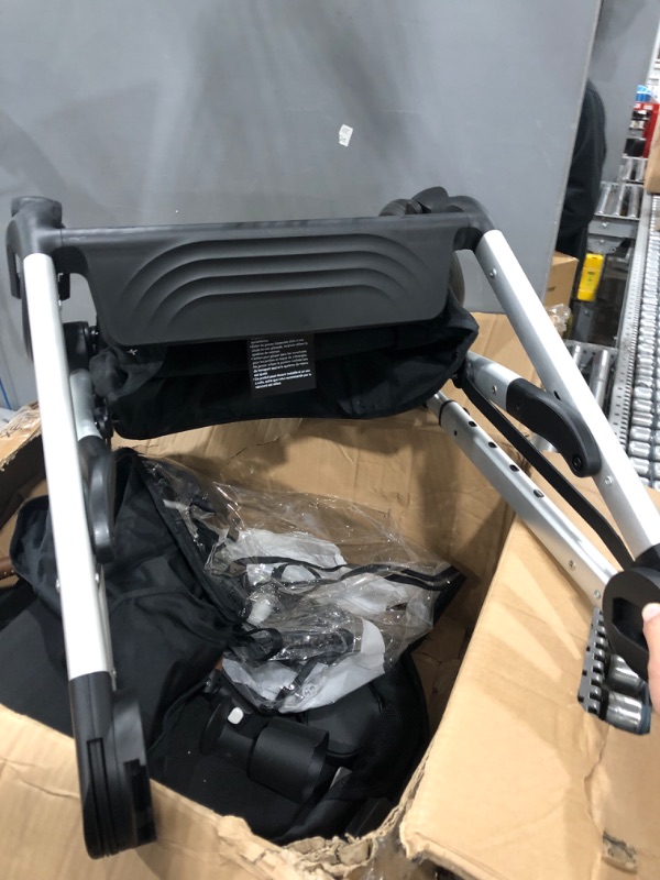 Photo 5 of Cybex Gazelle S All-in-One Toddler and Baby Stroller with Over 20 Modular Configurations, Ergonomic Near-Flat Recline, Shopper Basket, and Compact Fold, Moon Black Moon Black Stroller V2