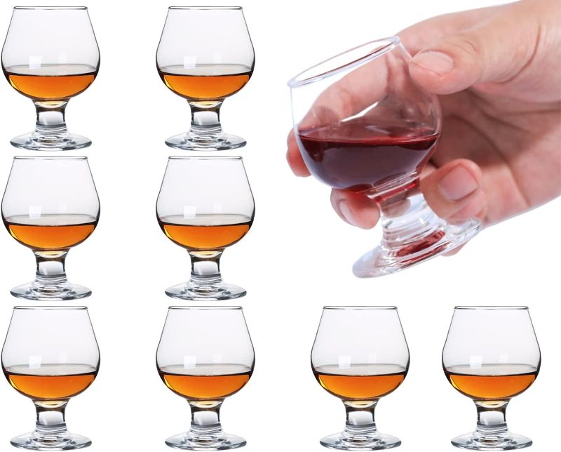 Photo 3 of 24 PACK*****Cute Shot Glasses Small Brandy Snifters Set of 8 | Cognac glasses | Port Glasses | Tequila Glasses(1.75 oz | 50ml)
