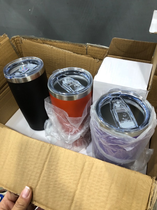 Photo 2 of 16 Travel Coffee Mugs with Lid, Black Insulated Coffee Mugs, Reusable Temperature Control Coffee Cups Tumblers, 20oz Stainless Steel Double Wall Vacuum Coffee Travel Mug, Various Colors
