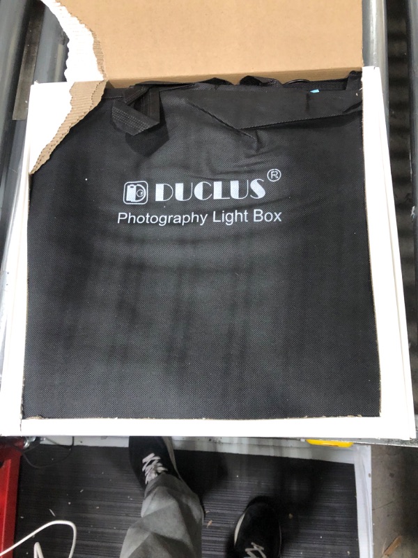 Photo 2 of DUCLUS Light Box Photography, 16x16 inch Portable Photo Studio Box with 160 LED Dimmable Lights, 6 PVC & 2 Paper Backdrops for Product Photography.