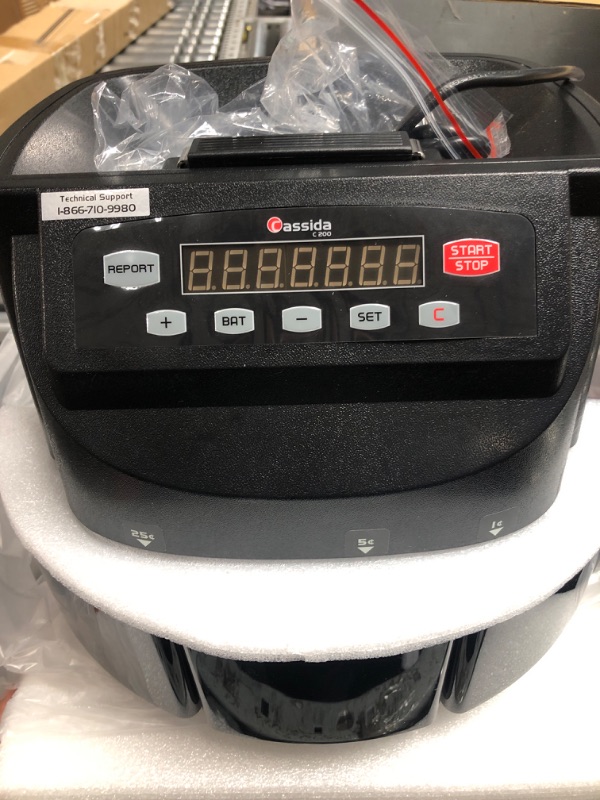 Photo 4 of Cassida C200CAD Canadian Coin Counter/Sorter/Roller