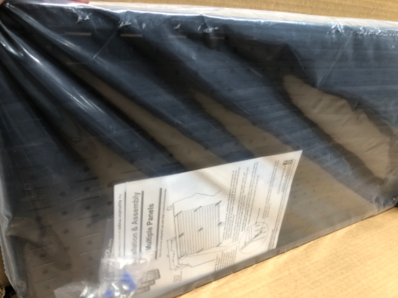 Photo 1 of Wall Control 30-P-3232B Black Metal Pegboard Pack - (2) 32" Tall x 16" Wide Black Metal Pegboards Black Pegboard