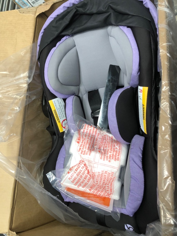 Photo 2 of Baby Trend Secure Snap Tech 35 Infant Car Seat, Lavender Ice 16.5x16.25x28.5 Inch (Pack of 1)