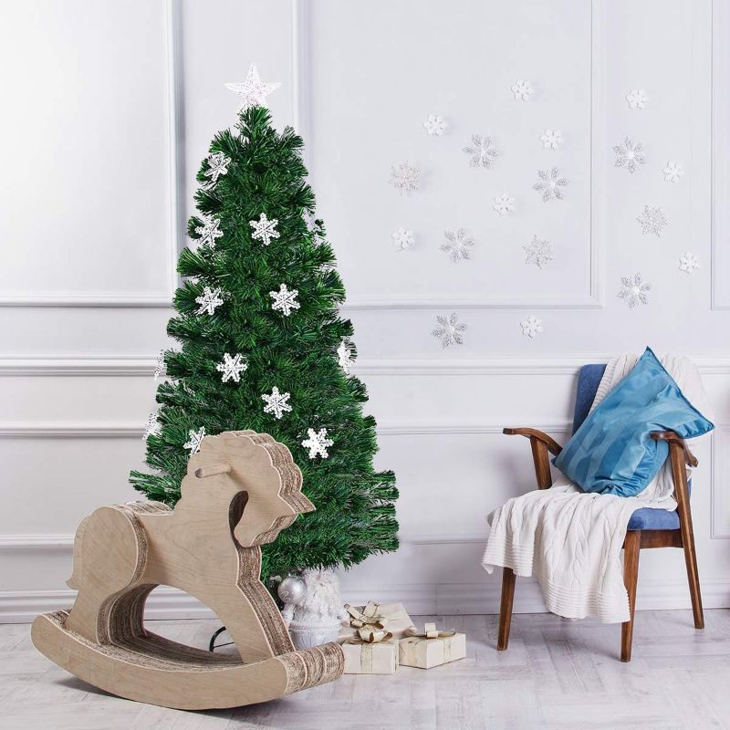 Photo 1 of **SEE NOTES**4 ft christmas tree with snowflake ornaments