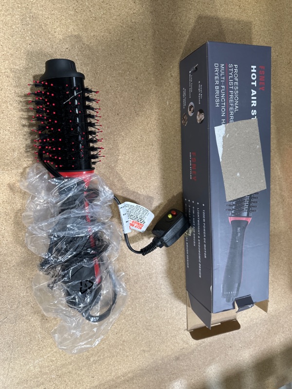 Photo 2 of **SEE NOTES**Hair Dryer Brush Blow Dryer Brush in One, 4 in 1 One Step Hair Dryer and Styler Volumizer Professional Hot Air Brush with Negative Ion Anti-frizz Blowout for Drying, Straightening, Curling, Salon Black Pink