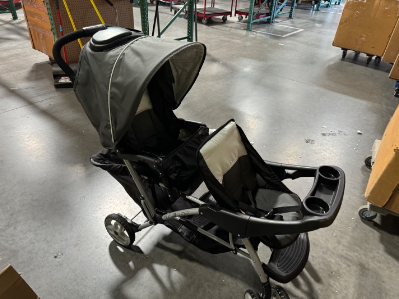 Photo 5 of **READ NOTES**Graco DuoGlider Double Stroller | Lightweight Double Stroller with Tandem Seating, Glacier