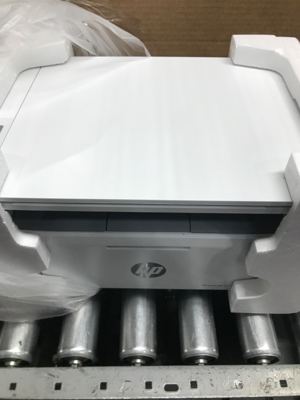 Photo 3 of HP LaserJet MFP M140w Wireless Black and White All-in-One Printer (7MD72F), White New Version: M140w