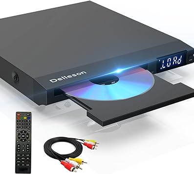 Photo 1 of All Region Free Compact DVD Player for TV, Microphone Jack, AV Output & USB Input, PAL/NTSC Auto-Switch System, AV Connect with RCA Cable and Remote Control
