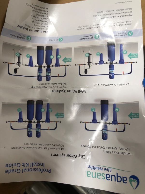 Photo 4 of **MISSING WATER CONDITIONER AND UV FILTER*
Aquasana Whole House Water Filter System1,000,000 Gl - EQ-1000 10-Year Filter System