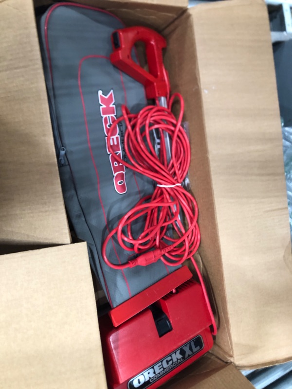 Photo 2 of **READ NOTES BELOW***Oreck Commercial Upright Bagged Vacuum Cleaner, Lightweight, 40ft Power Cord, U2000R1, Grey/Red Oreck Commercial Upright Vacuum Cleaner