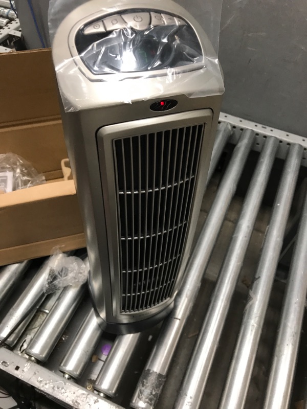 Photo 2 of Lasko 1500W Digital Ceramic Space Heater with Remote, 755320, Silver