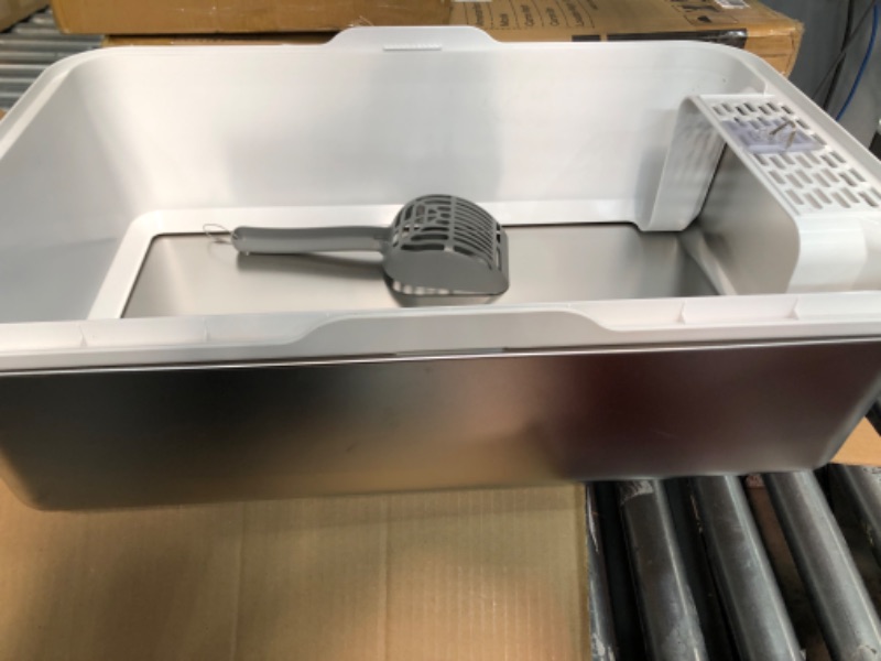 Photo 1 of 24x16 Stainless Steel Litter Box with scoop