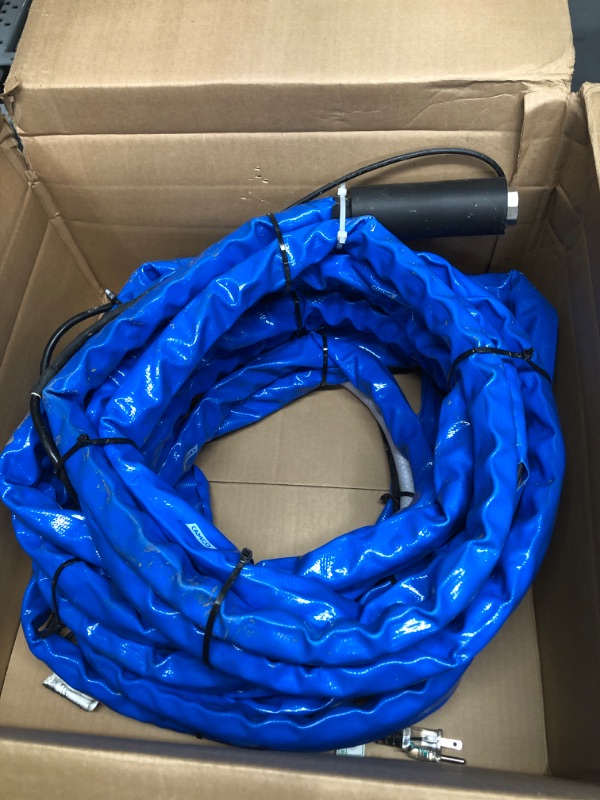 Photo 2 of Camco Heated Drinking Water Hose, - 20° F, 50-Foot, 5/8-Inch ID (22912-A) 50' Cold Weather (Freeze Protection to - 20?F) Frustration-Free Packaging